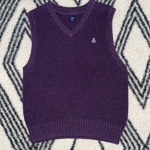 Gap Kids Waffle Sweater Vest | Boy’s | Size: 5Y | Purple
